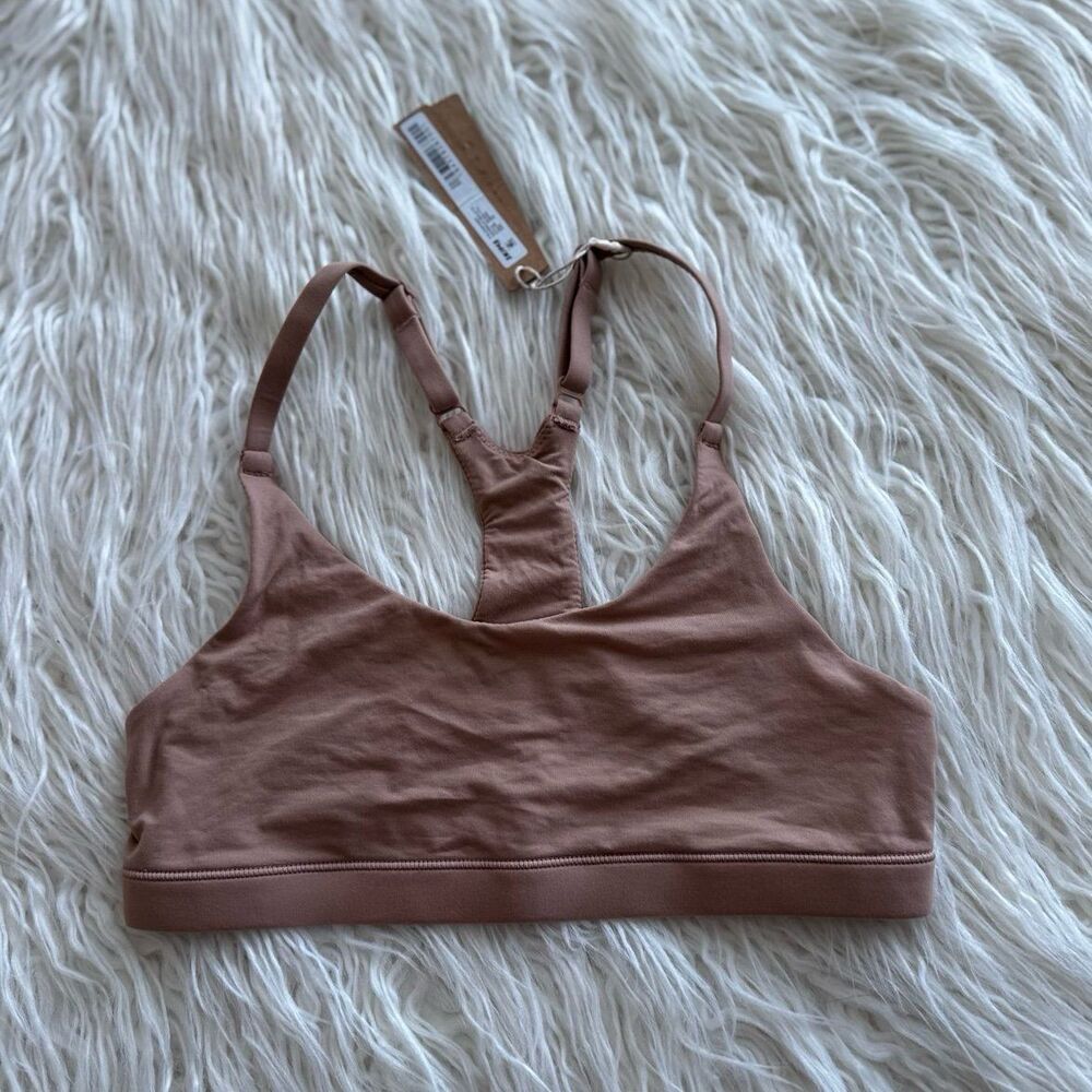Skims Fits Everybody Racerback Bralette Sienna Size XS - Picture 2 of 7